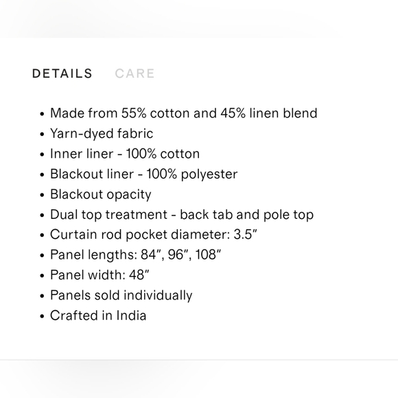 NWT! Quince Coastal Stripe Blackout Linen Curtains Set Of 2 Panels! 48"x 84"(C71 - Picture 5 of 11